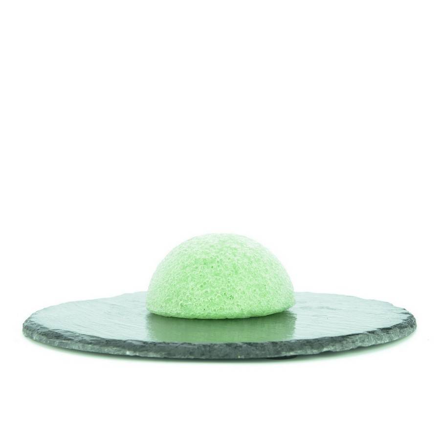 Sun&Sia - Éponge Konjac 100% Naturelle au Thé Vert – Nettoie et Exfolie en Douceur, Peau Saine-Soin du Visage Naturel, Peau Sensible - Image 2