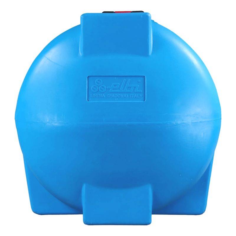 Cuve récupération eau de pluie 300L - Réservoir aérien horizontal bleu - Polyéthylène - ELBI CHO - Image 6