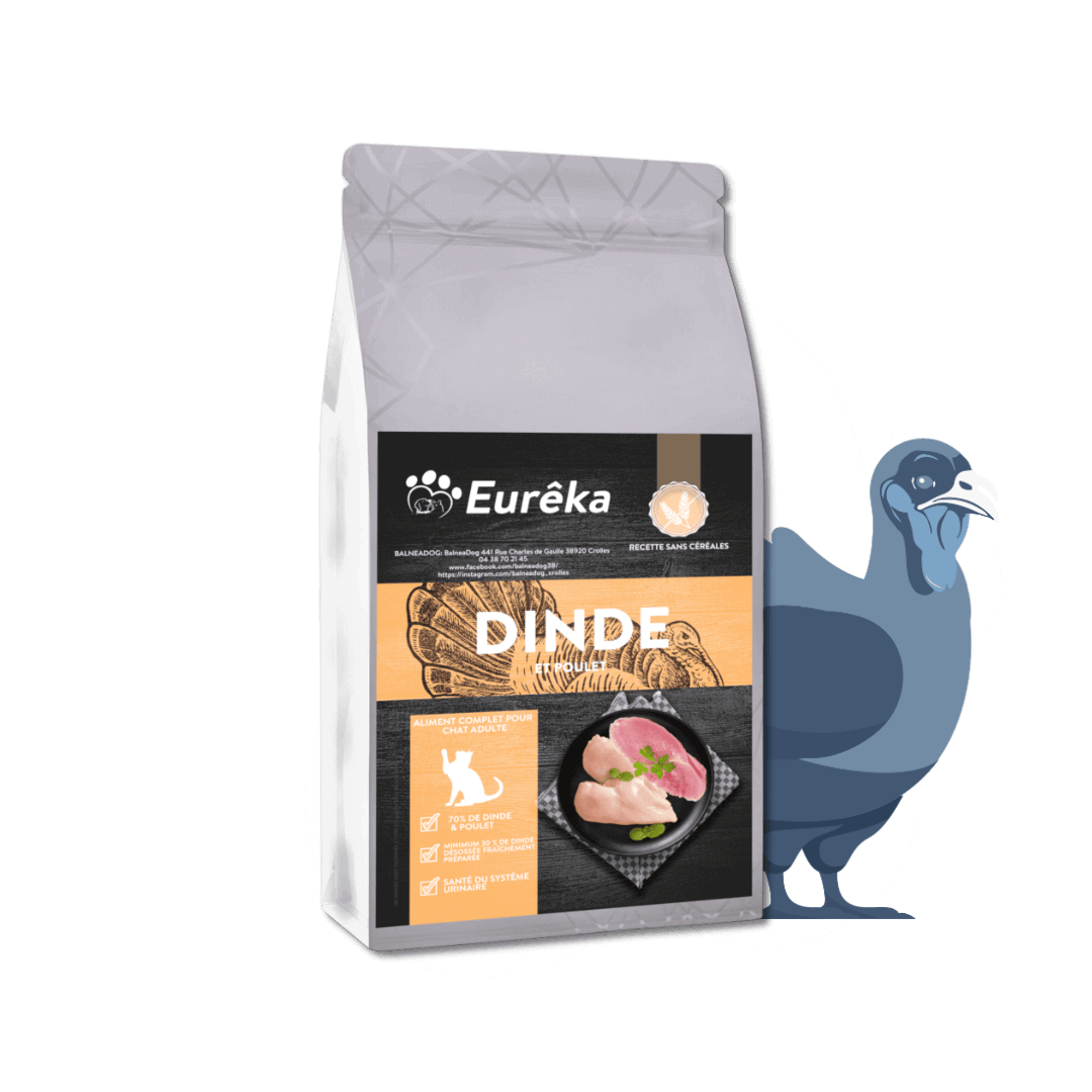 Croquettes chat adulte holistic sans céréales - Dinde et poulet - 1.5 Kg - Image 1