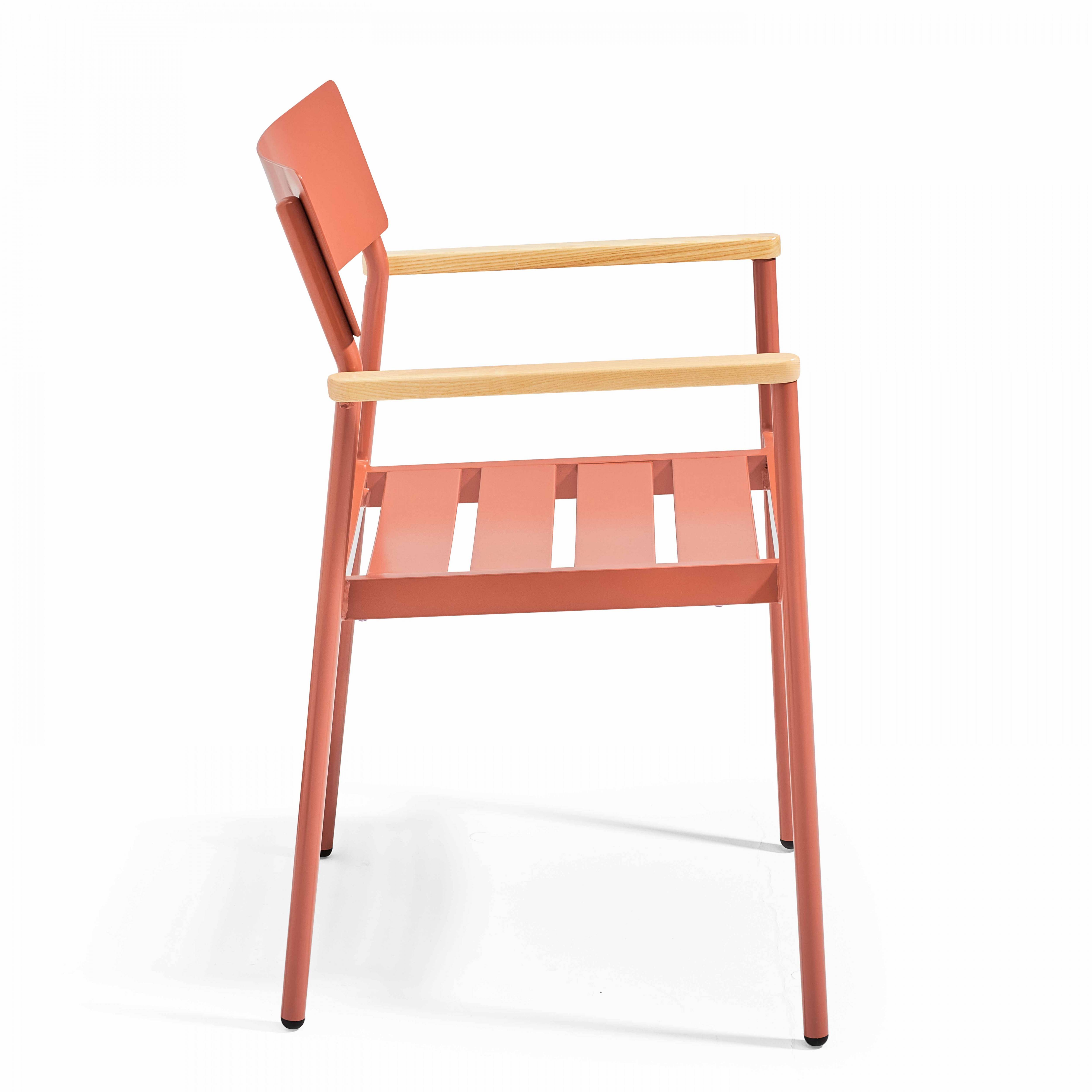 Oviala - Fauteuil de jardin en aluminium et bois terracotta
Leeds - Oviala - Image 3