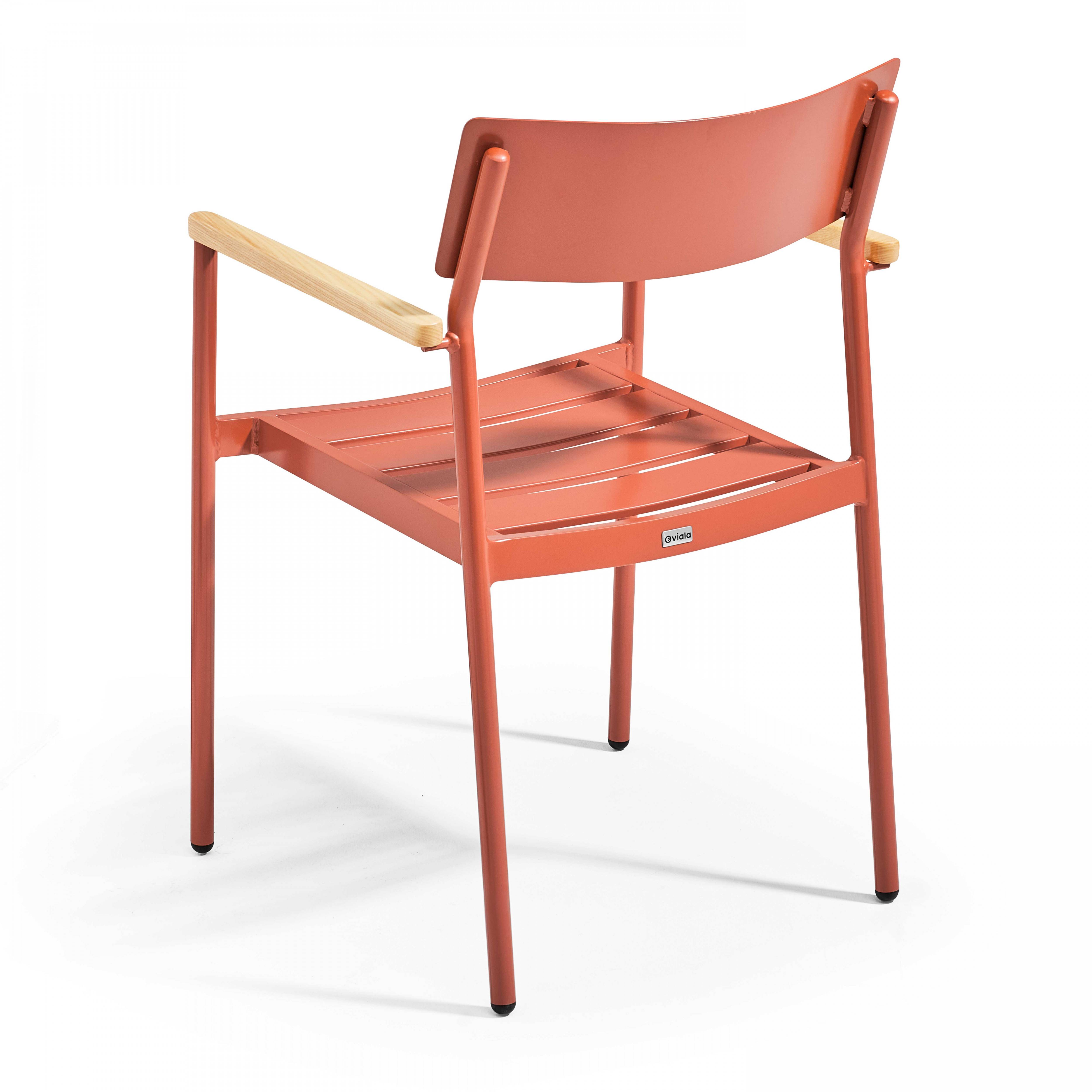 Oviala - Fauteuil de jardin en aluminium et bois terracotta
Leeds - Oviala - Image 2