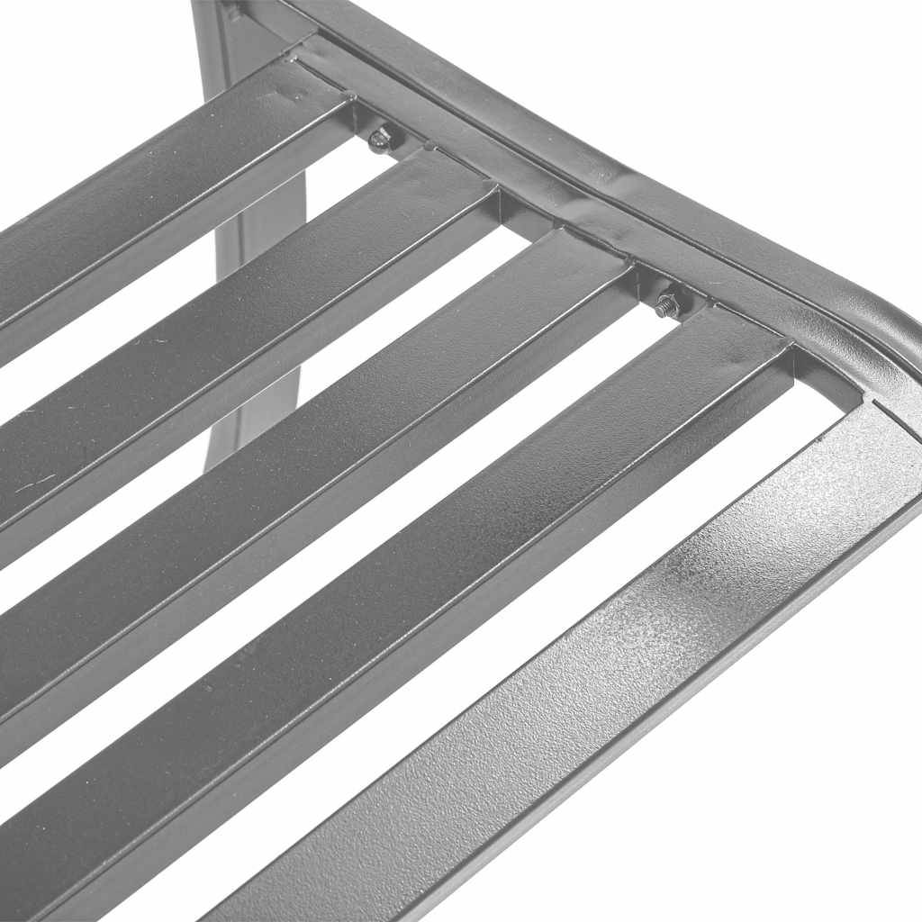 PANGIVO - Banc de jardin acier et plastique noir 120 x 51 x 76 cm - PANGIVO - Image 5