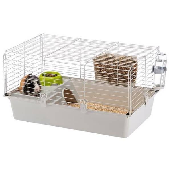 Ferplast - Cage cochons d'inde - Maisonnette, gamelle, ratelier et abreuvoir - FERPLAST - Image 3