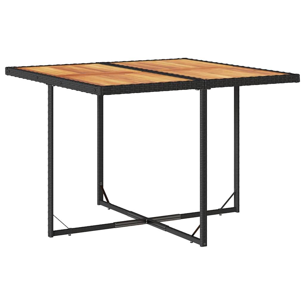 ComfortXL - Table et Chaises de Jardin 8 Personnes Résine Tressée Rangement Compact Table Bois Noir – ComfortXL Outdoor Living - Image 3
