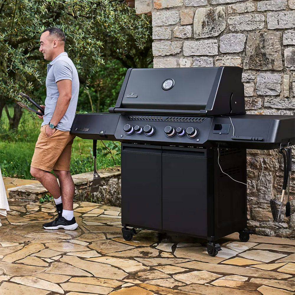 Napoleon - Barbecue à gaz Prestige 500 + Sizzle Zone + Brûleur arrière - Connecté - Phantom - Image 2