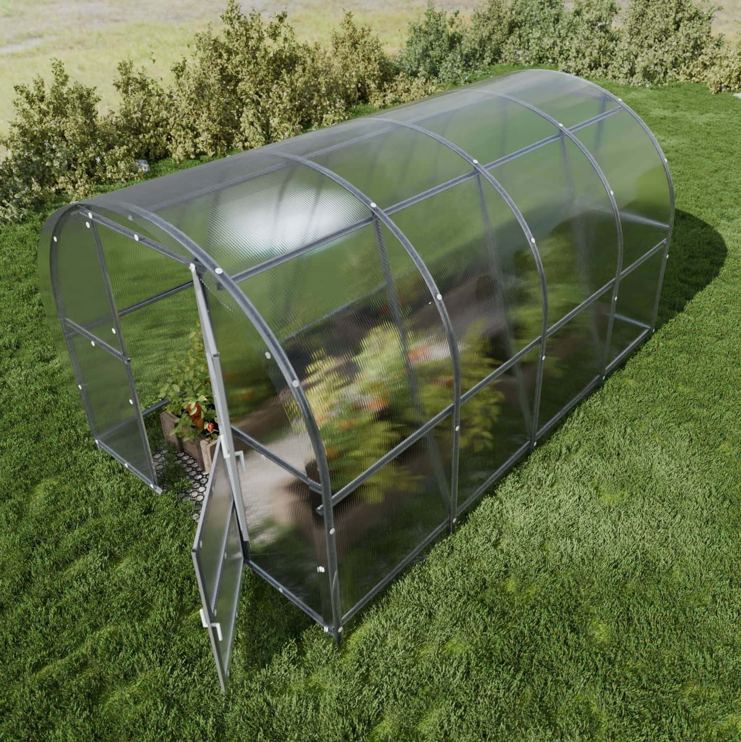 KLASIKA GREENHOUSES - Serre KLASIKA BALTIC LT 3 x 4 m (12 m²), 6 mm avec revêtement en polycarbonate - Image 2