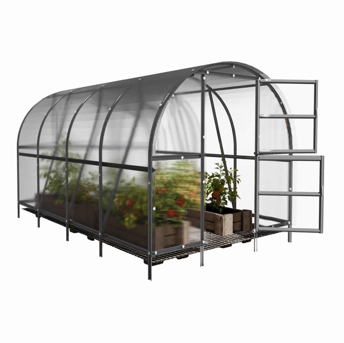 KLASIKA GREENHOUSES - Serre KLASIKA BALTIC LT 3 x 4 m (12 m²), 6 mm avec revêtement en polycarbonate - Image 4