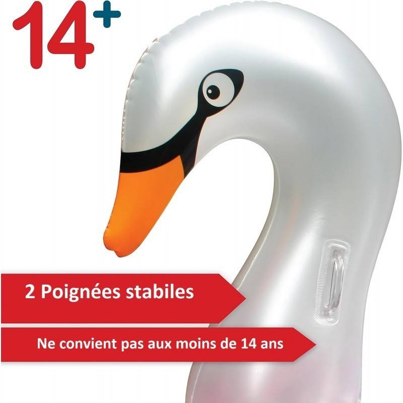 Ballon flotteur SIGNE gonflable pour piscines XXL 183x162x117 cm pour adultes et enfants à partir de 14 ans Bouée de natation - Image 4