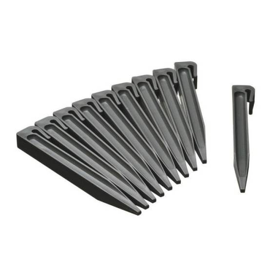 Piquets pour bordures de jardin - NATURE - Ancres en polypropylene gris - Lot de 10 - Image 1