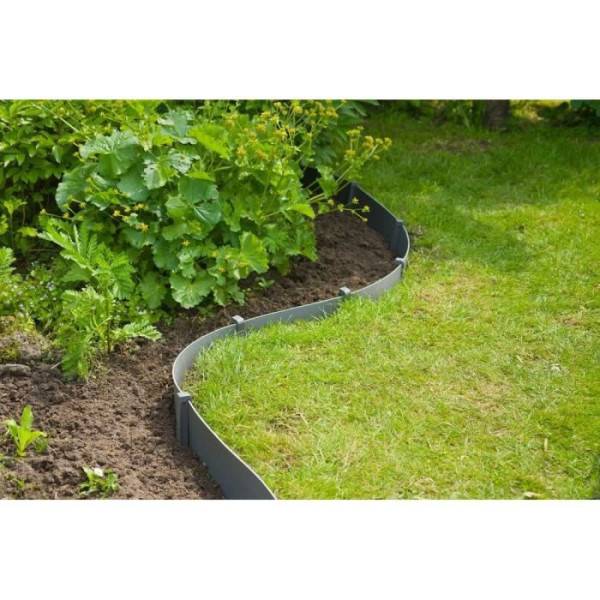 Piquets pour bordures de jardin - NATURE - Ancres en polypropylene gris - Lot de 10 - Image 6