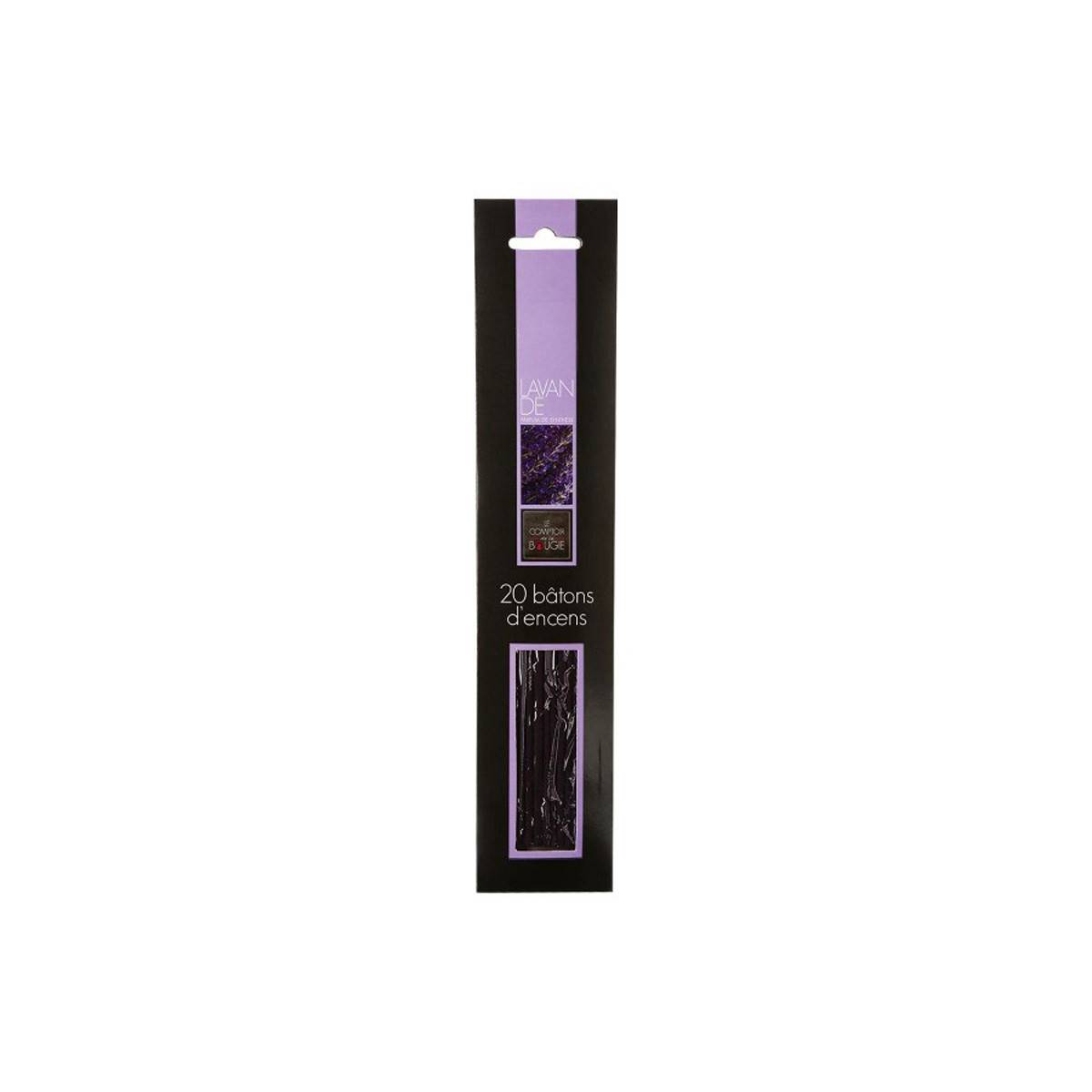 Lot de 20 Bâtons d'Encens 25cm Lavande - Image 1