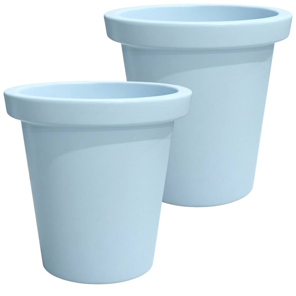 Plast'Up Rotomoulage - Pot de fleurs rond xxl delight 420l- lot de 2 - plast'up rotomoulage - Image 1