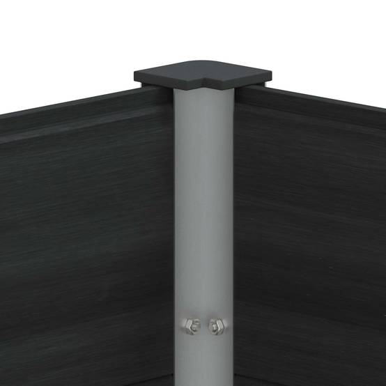 ComfortXL - Bac potager surélevé WPC aluminium jardin culture légumes 150x54cm noir - ComfortXL Outdoor Living - Image 6