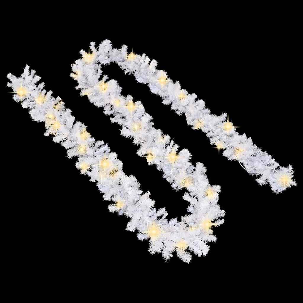 Guirlande de Noël Artificielle Lumineuse LED Décoration Escalier 5m Blanc – ComfortXL Outdoor Living - Image 4