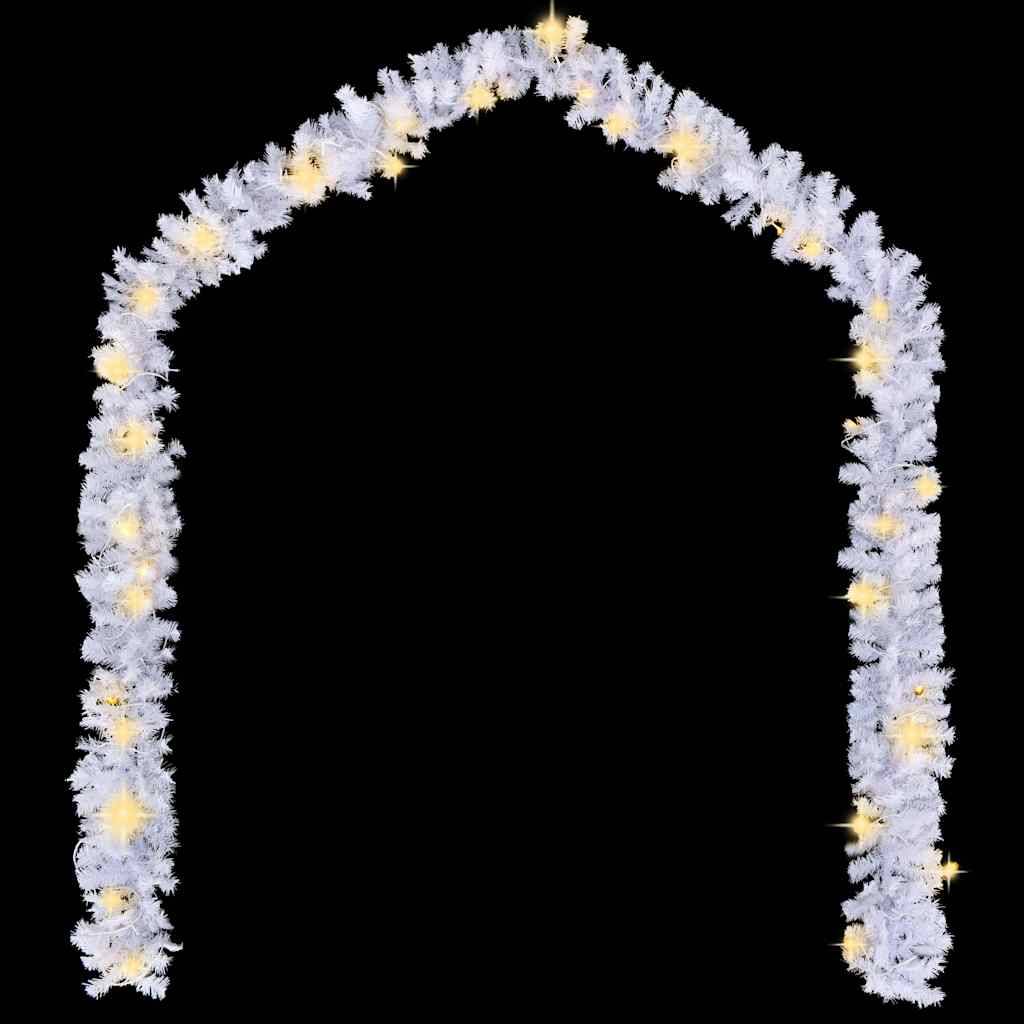 Guirlande de Noël Artificielle Lumineuse LED Décoration Escalier 5m Blanc – ComfortXL Outdoor Living - Image 3