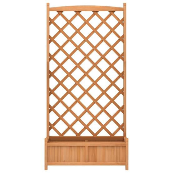 Grande jardinière treillis arqué bois de sapin pour plantes grimpantes Marron 180cm – ComfortXL Outdoor Living - Image 4