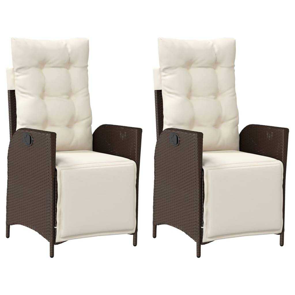 Chaise bois composite 2 places rotin marron 57 x 61 x 93 cm - Prolenta premium p3157.5 - Image 1