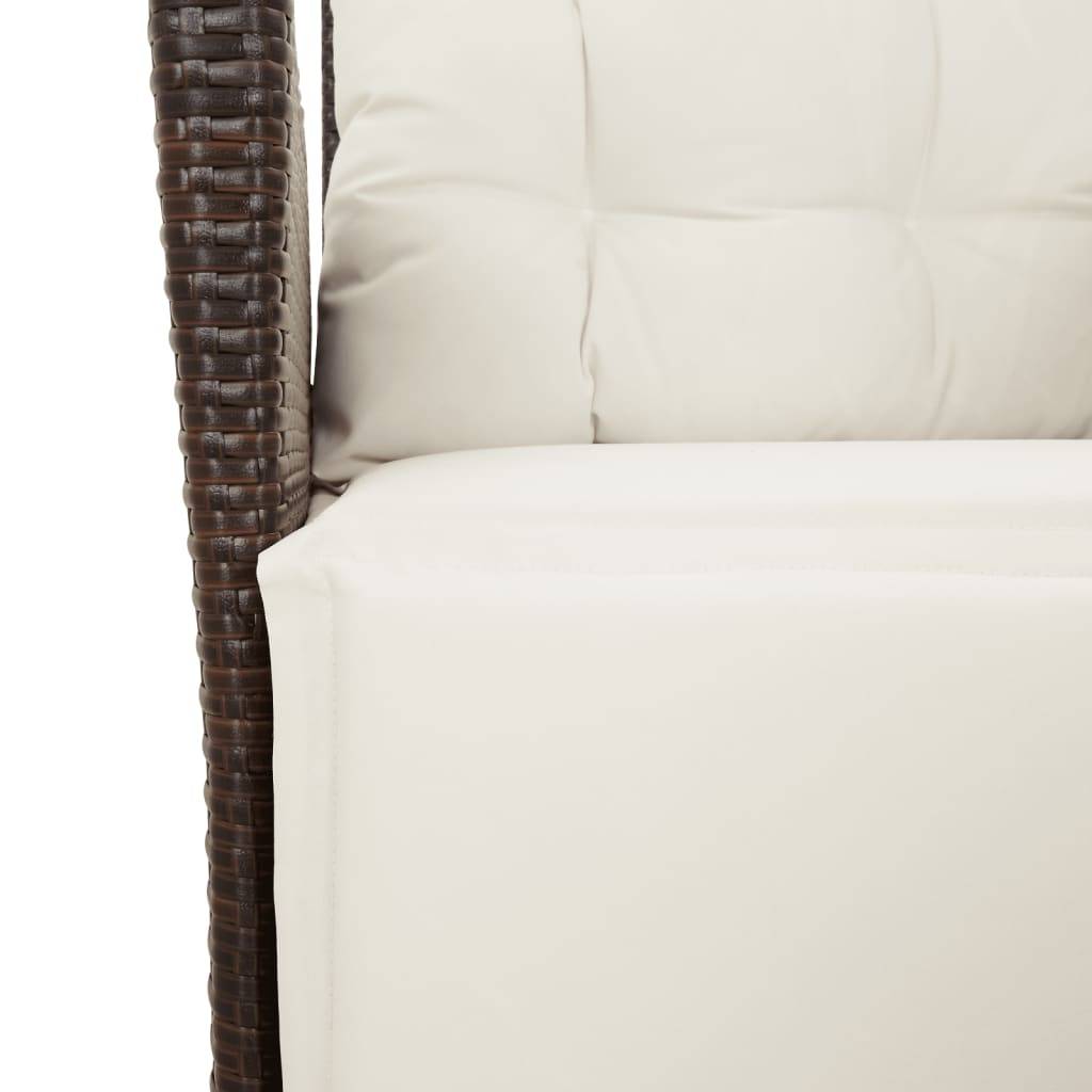Chaise bois composite 2 places rotin marron 57 x 61 x 93 cm - Prolenta premium p3157.5 - Image 10