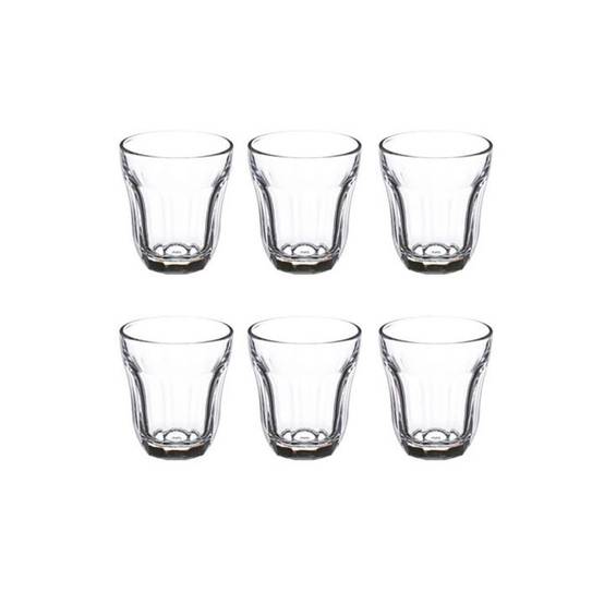 Lot de 6 Gobelets à Eau "Enz'eau" 21cl Transparent - Image 1