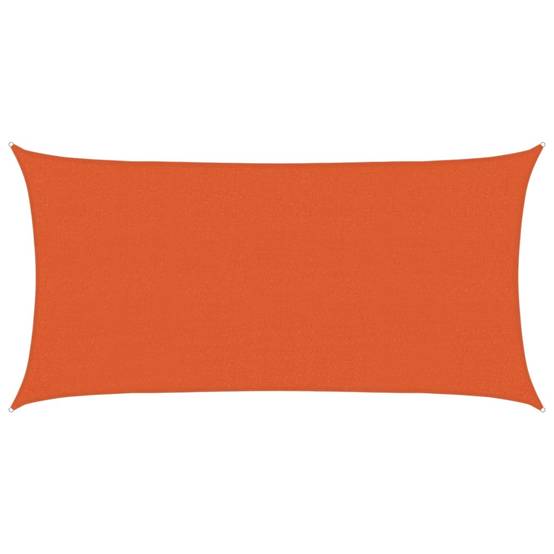 Voile d'ombrage PEHD orange 2.5 x 5 m 160 g/m² - PANGIVO - Image 1