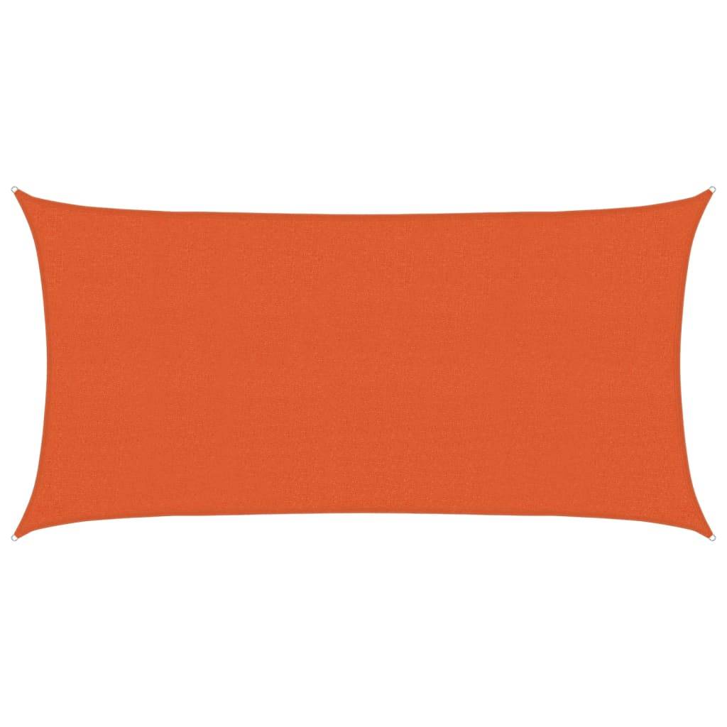 Voile d'ombrage PEHD orange 2.5 x 5 m 160 g/m² - PANGIVO - Image 1