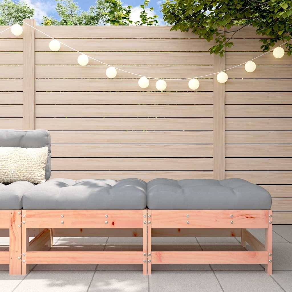 Vidaxl - Repose-pieds de jardin et coussins lot de 2 bois massif douglas vidaXL 825588 - Image 1