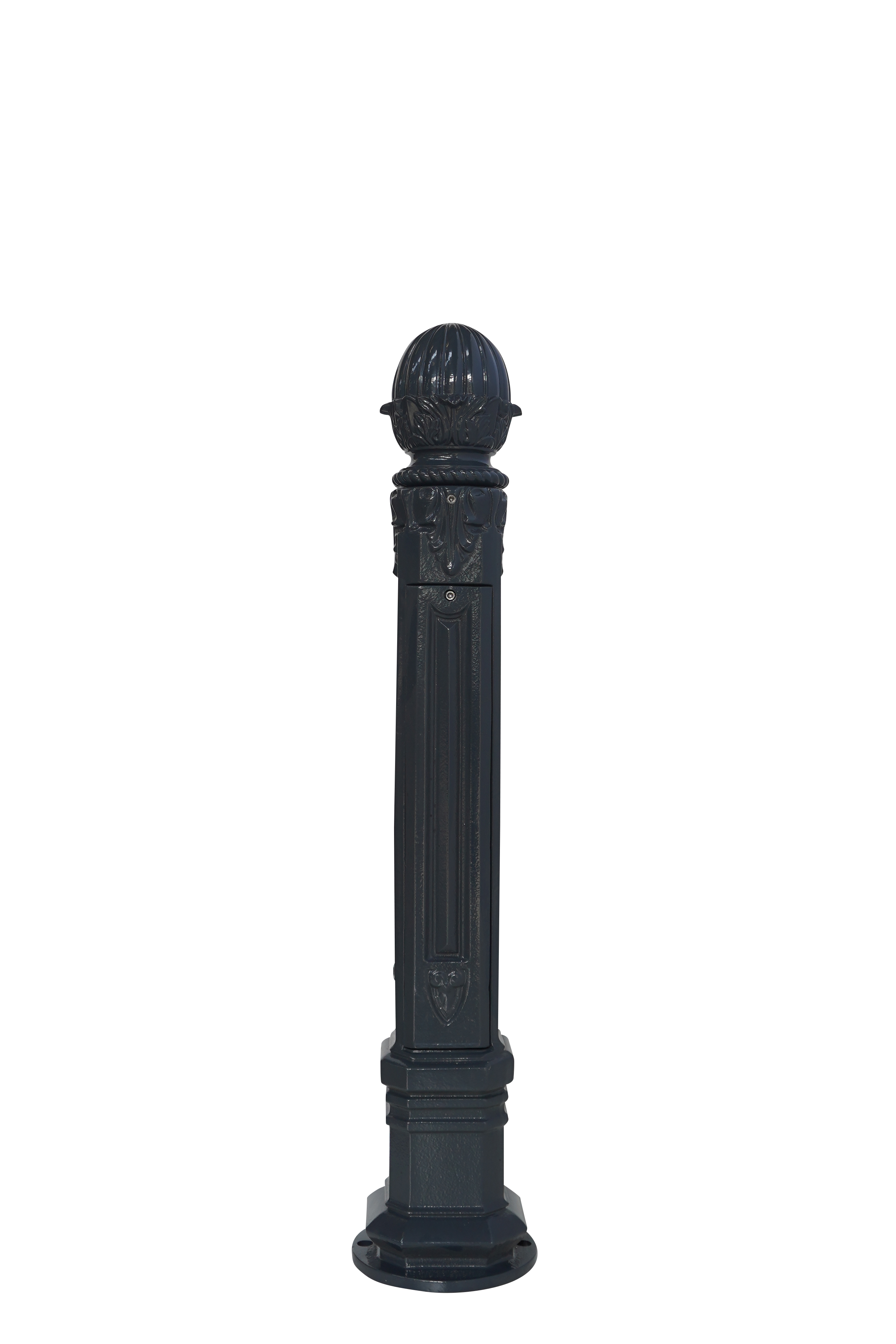 Fontaine borne griffon sans vasque gris 7016 avec robinet colvert Dommartin H. 102 cm X L. 17,5 cm - Image 4