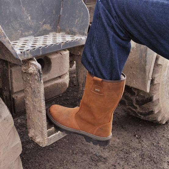 Bottes de sécurité non fourrées cuir Pull-up BURAN CI SRC marron P39 - LEMAITRE SECURITE - BURAS30BF-39 - Image 3