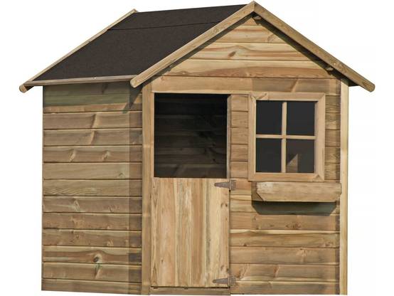 Maisonnette "coccinelle" - 126 X 112 X 158 - Bois -habitat Et Jardin - Image 1