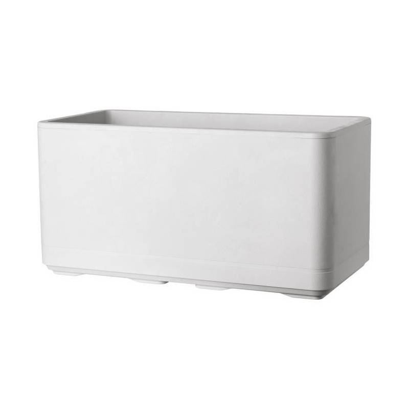 Deroma - Jardiniere Muret - Deroma - Cosmo - Perle - A Réserve D'eau - Roulettes -78 Cm - Image 1