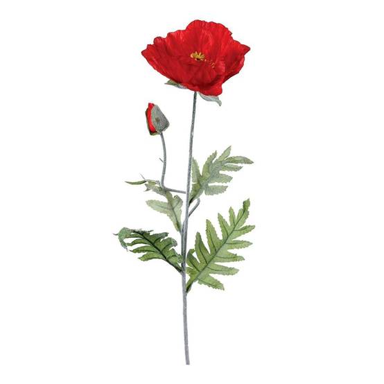 Fleur Artificielle "Coquelicot" 70cm Rouge - Image 1