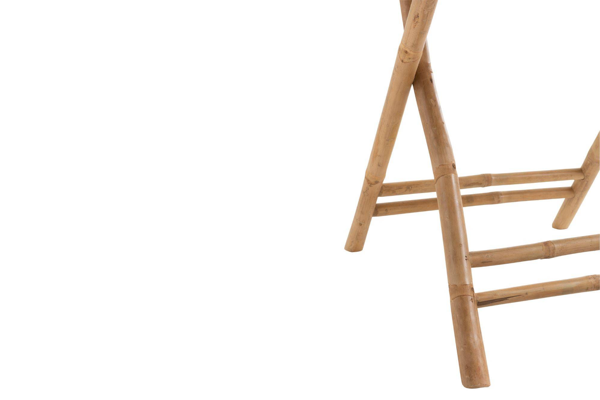 Autre - Table de jardin ronde pliable en bambou D90 - NARA - Image 7