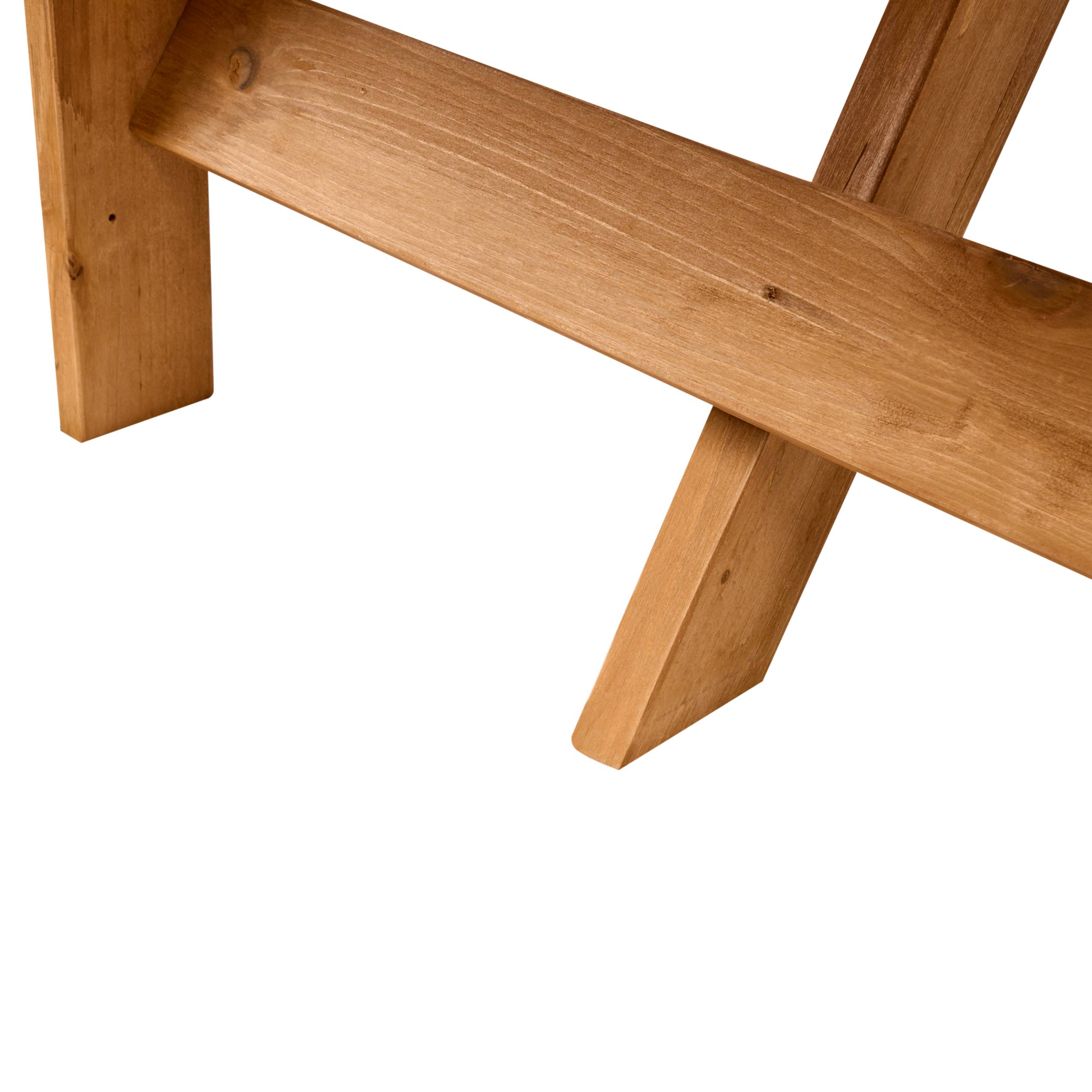 Beliani - Table de repas, 3 Personnes Bois de sapin Marron clair CAPARCOTTA - 170x170x75- Beliani - Image 7