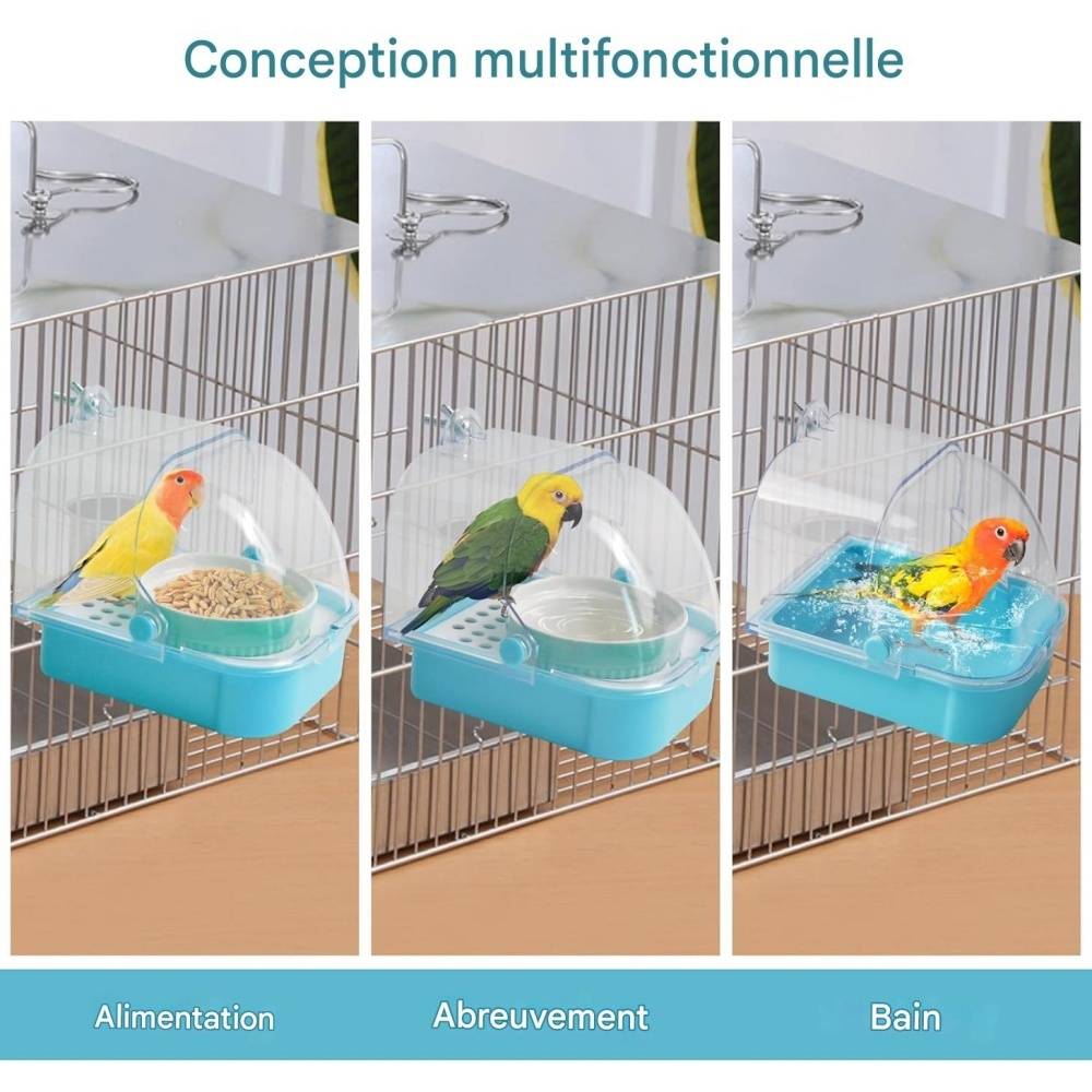 Baignoire pour perroquets et oiseaux - Lytech - Image 3