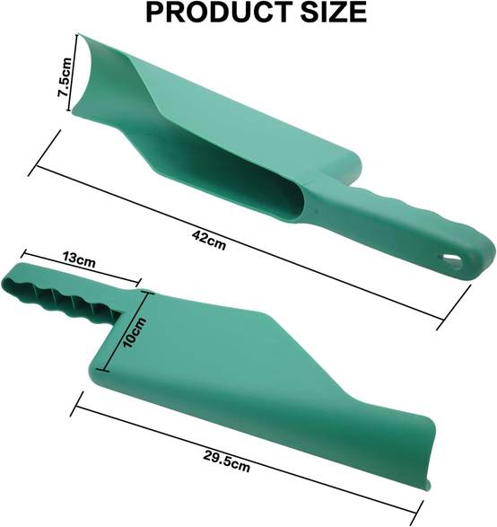 IntiMeg - Outil de Nettoyage de Gouttières de Toit 2 Pièces 43 × 10 × 8 cm Vert- IntiMeg - Image 2