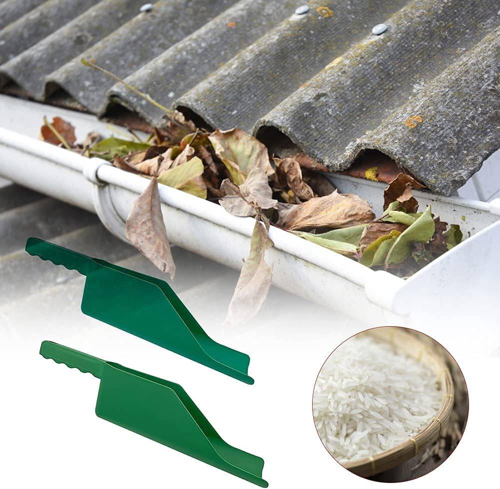 IntiMeg - Outil de Nettoyage de Gouttières de Toit 2 Pièces 43 × 10 × 8 cm Vert- IntiMeg - Image 6