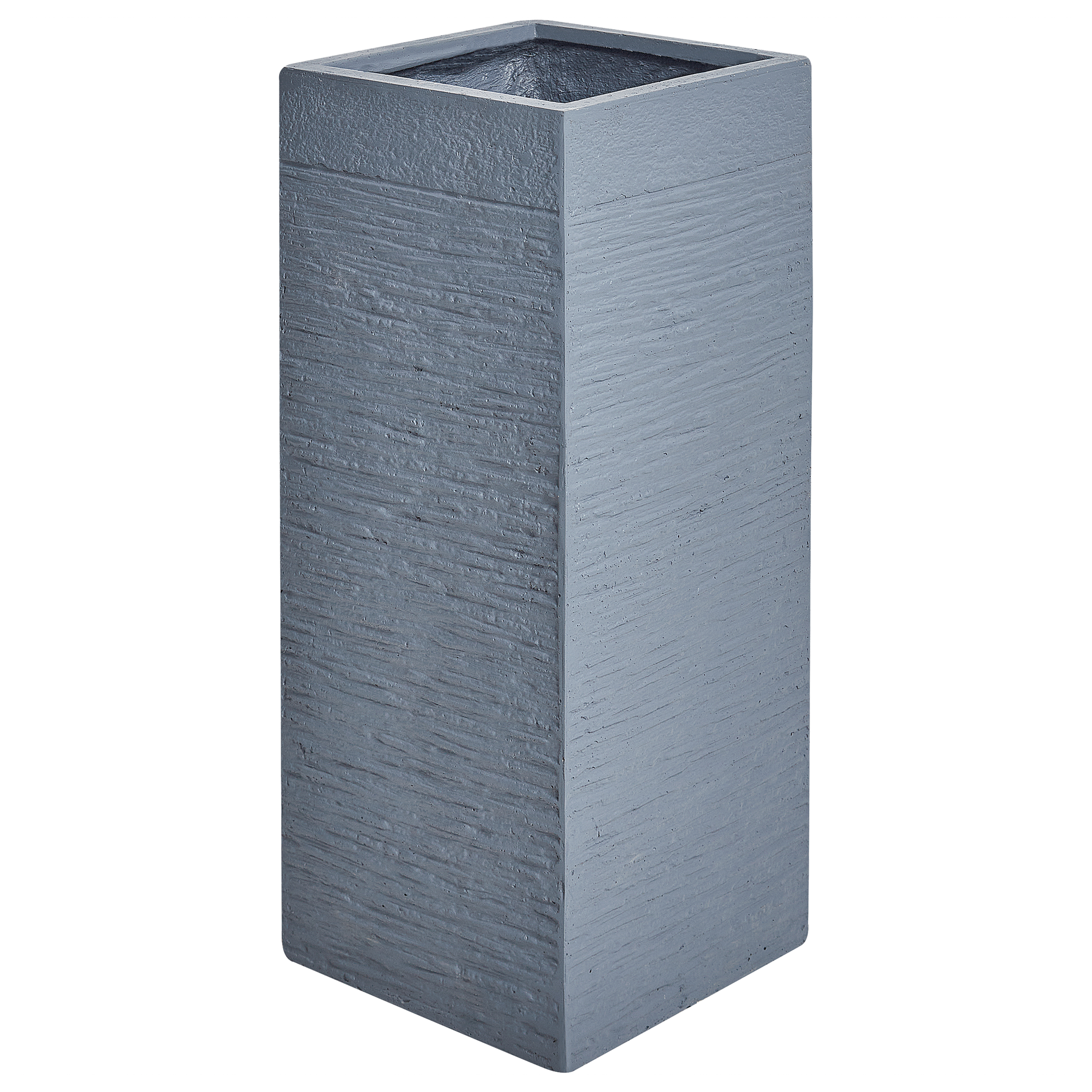 Cache-pot d'extérieur Fibre d'argile Gris foncé DION - Beliani - Image 1
