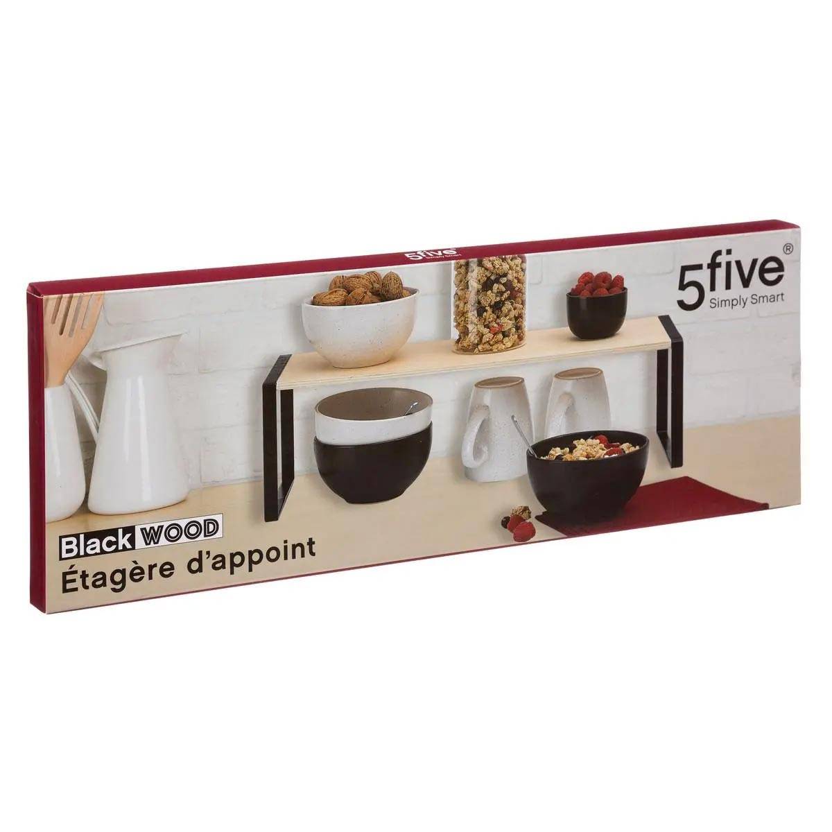 Importdistrib - Étagère De Cuisine "blackwood" 50cm Noir & Naturel IMPORTDISTRIB - Image 3