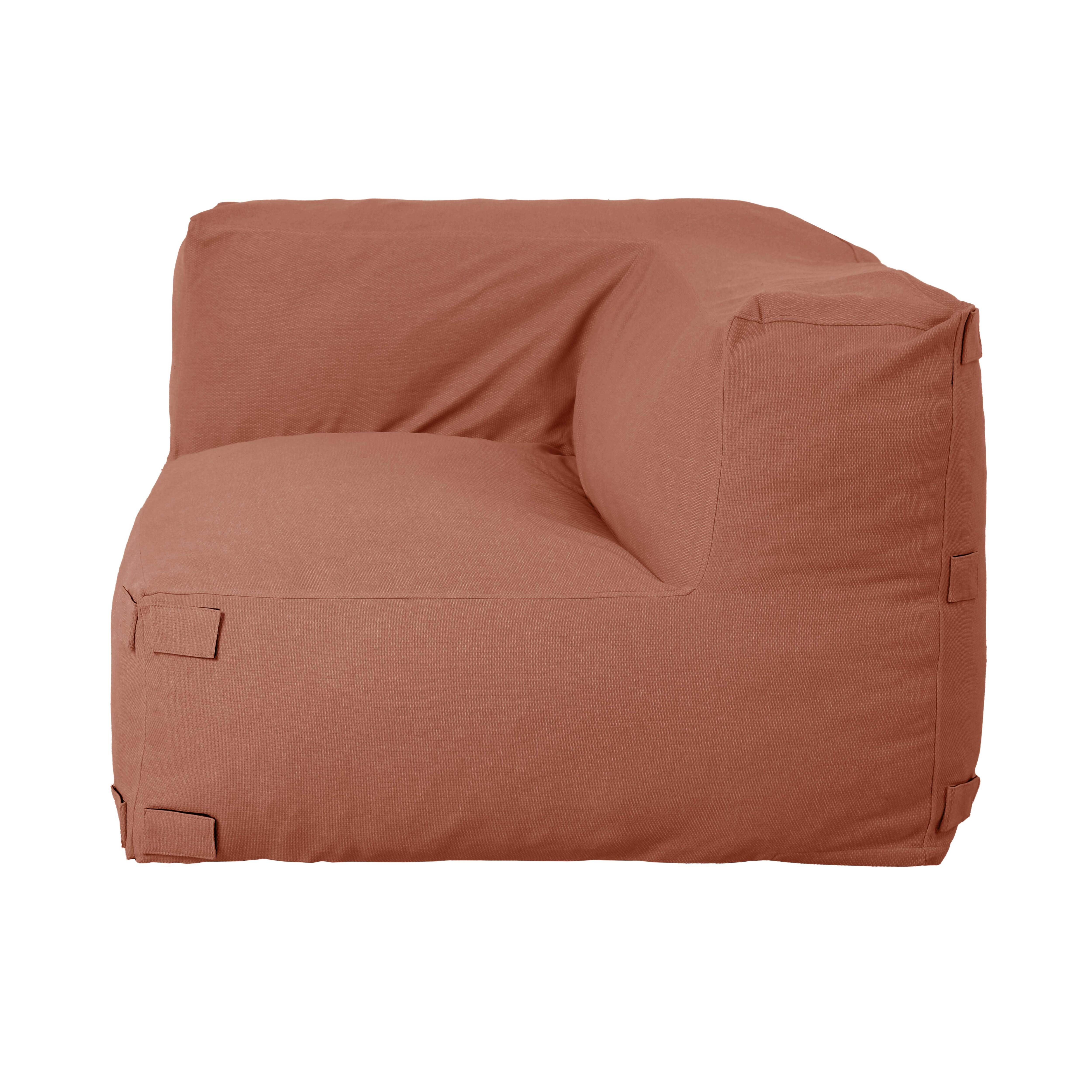 Oviala - Fauteuil d'angle pour canapé modulable terracotta Mixi - Oviala - Image 5
