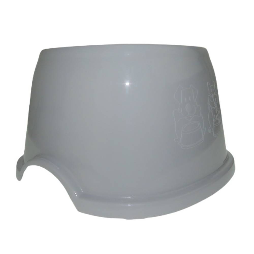 animallparadise - Ecuelle haute carrée 700 ml, gris en plastique, pour chien - Image 4
