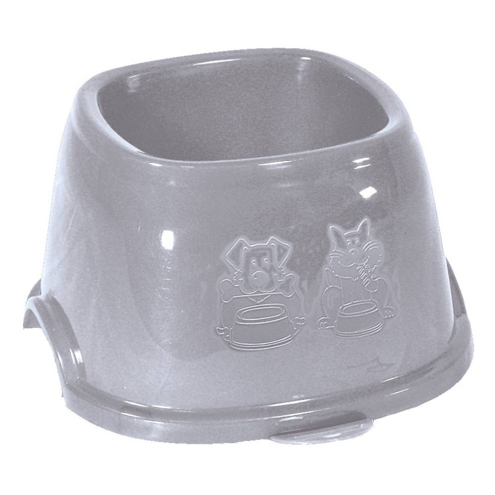 animallparadise - Ecuelle haute carrée 700 ml, gris en plastique, pour chien - Image 5