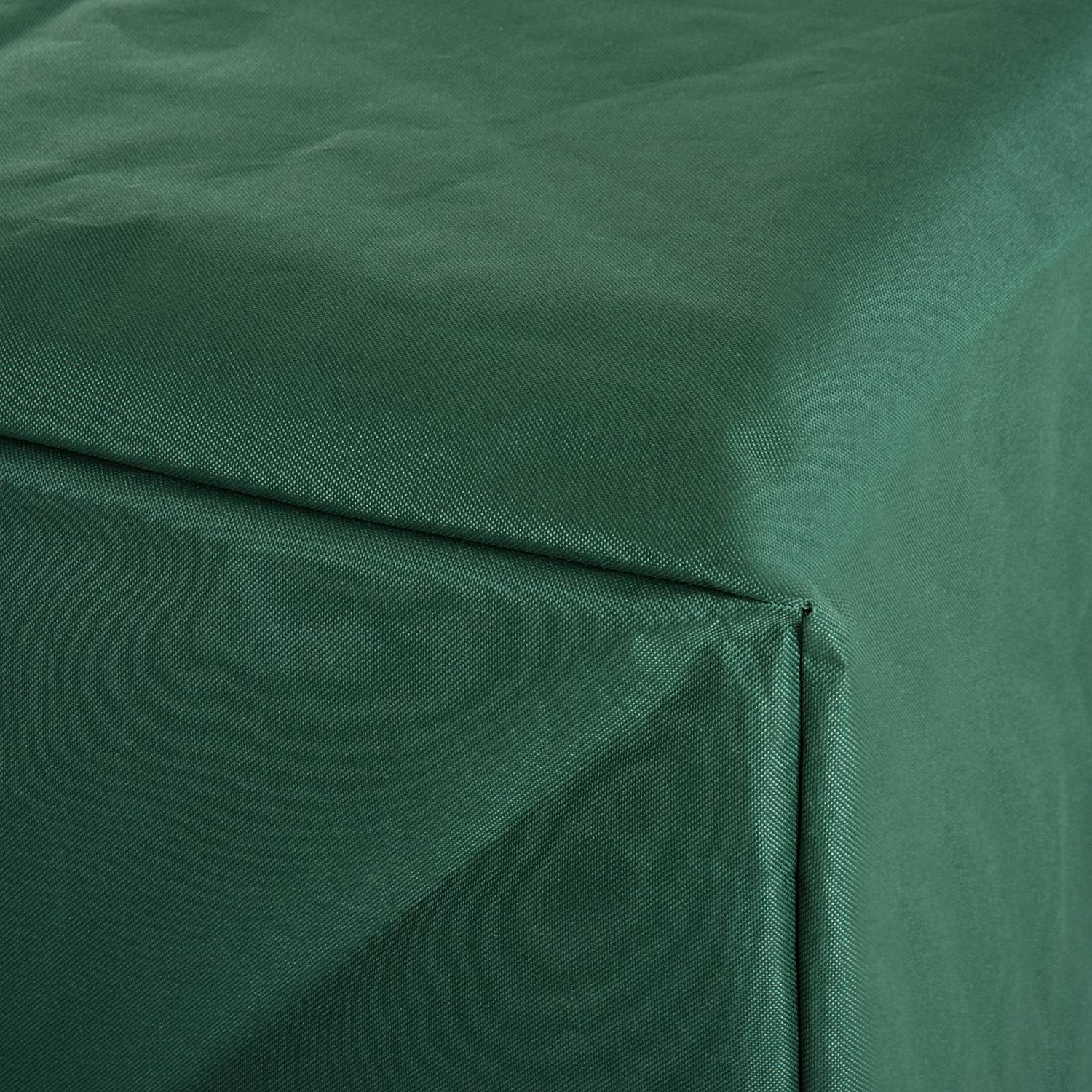 Housse de protection pour mobilier de jardin, tissu Oxford 600D, vert, 210 x 140 x 80 cm - Image 6
