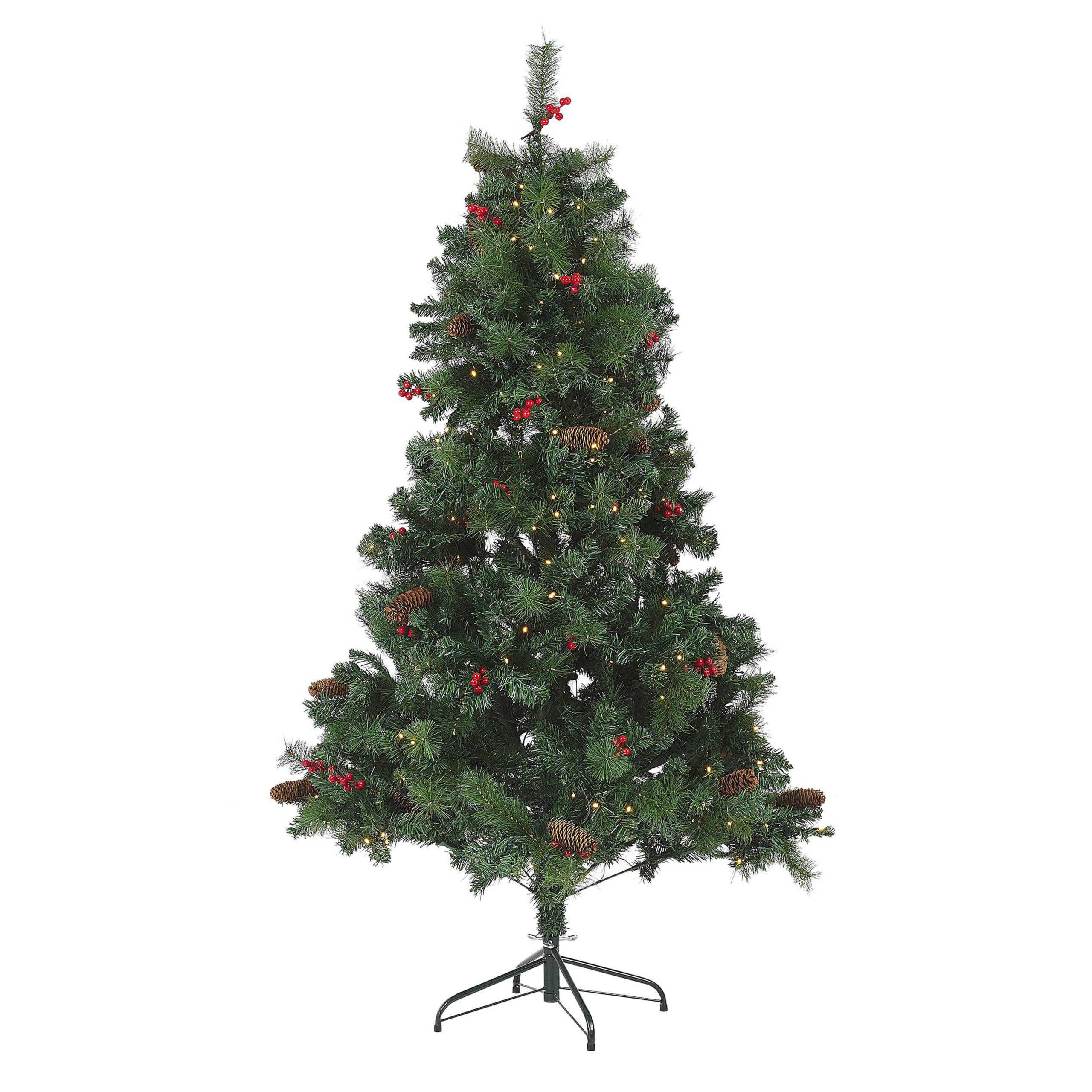 Beliani - Sapin de Noël PVC Vert foncé JACINTO - 130x130x180- Beliani - Image 2