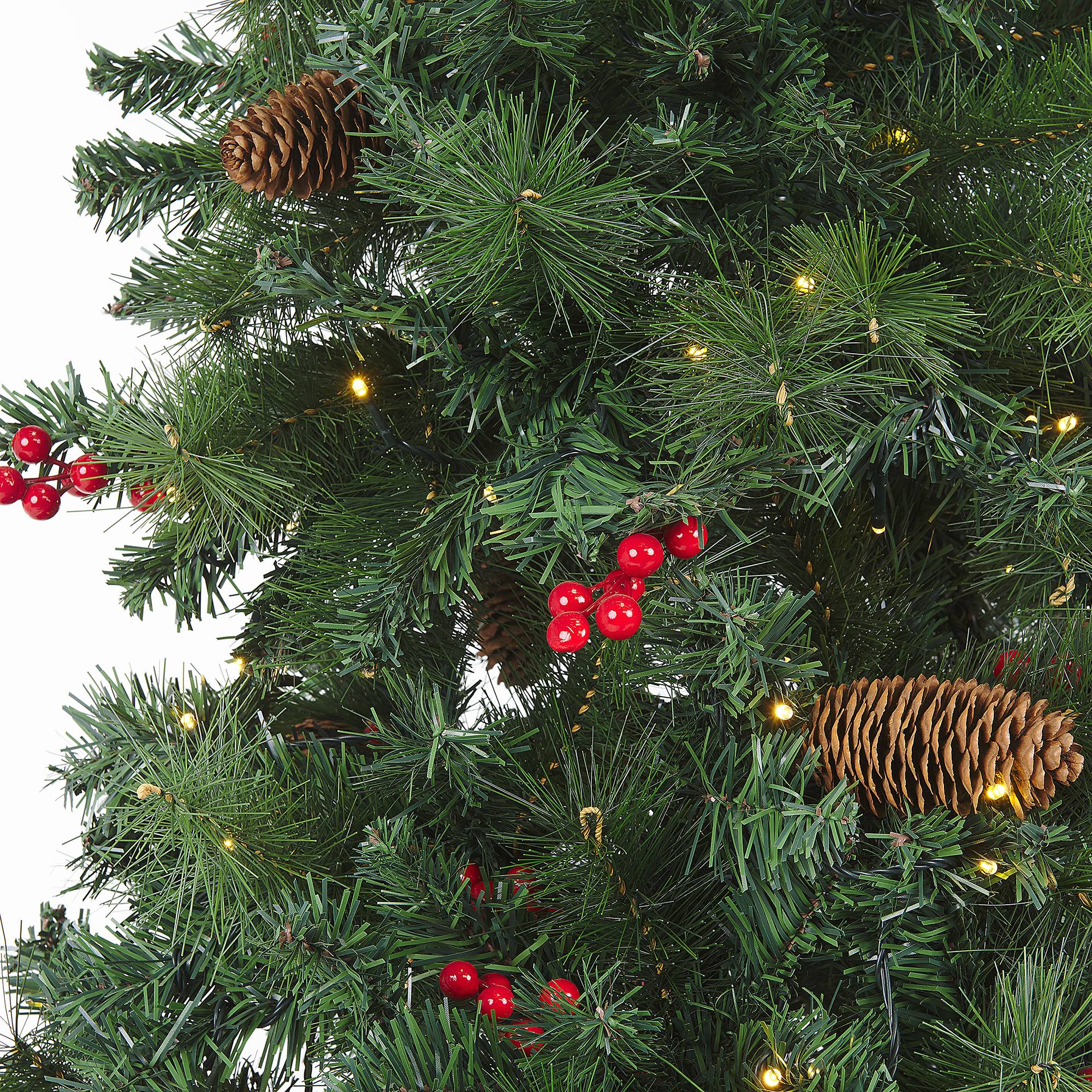 Beliani - Sapin de Noël PVC Vert foncé JACINTO - 130x130x180- Beliani - Image 5