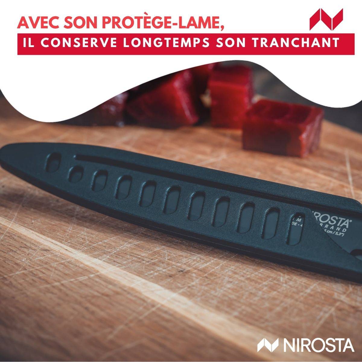 Couteau de cuisine lame crantée 24 cm Nirosta Flow - Image 7