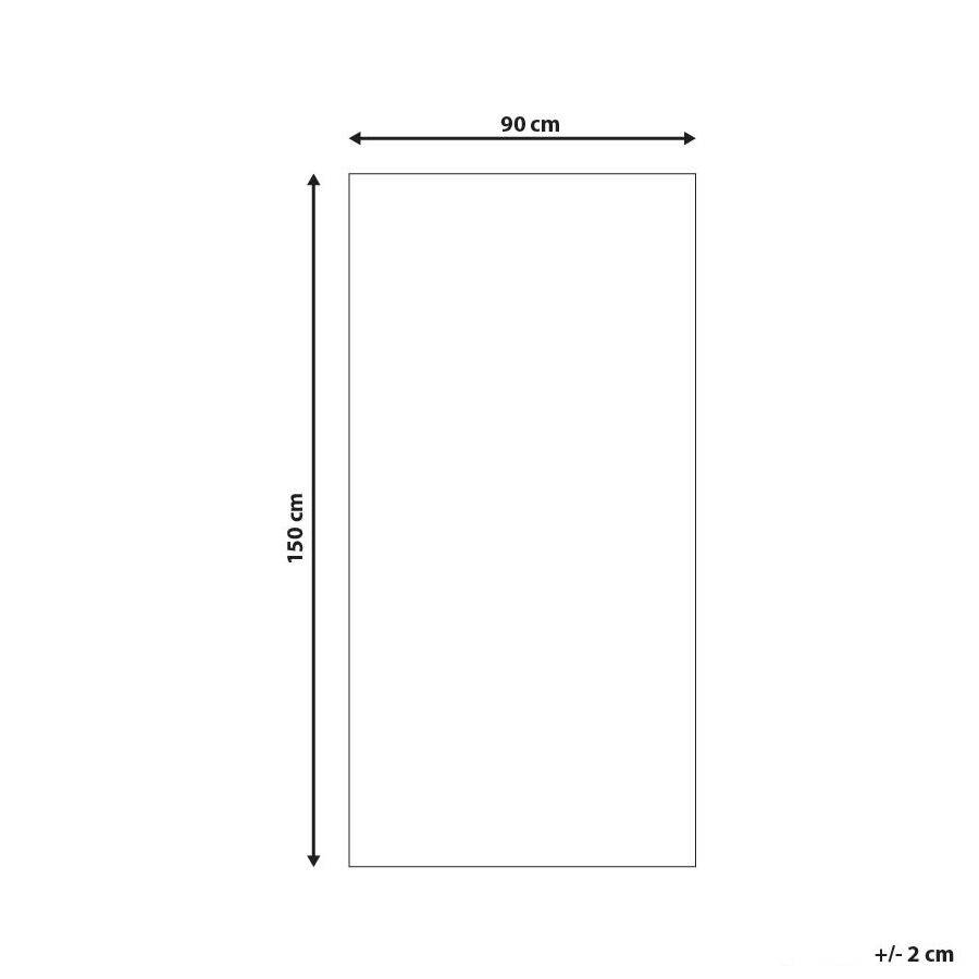 Beliani - Tapis d'Extérieur Gris Clair et Blanc en Polypropylène Motif Géométrique pour Terrasse au Style Moderne 90 x 150 cm Beliani - Image 3