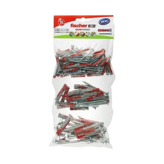 Fischer - Assortiment de 65 chevilles DUOPOWER et vis FISCHER 541179 6,8,10 S B Fischer
