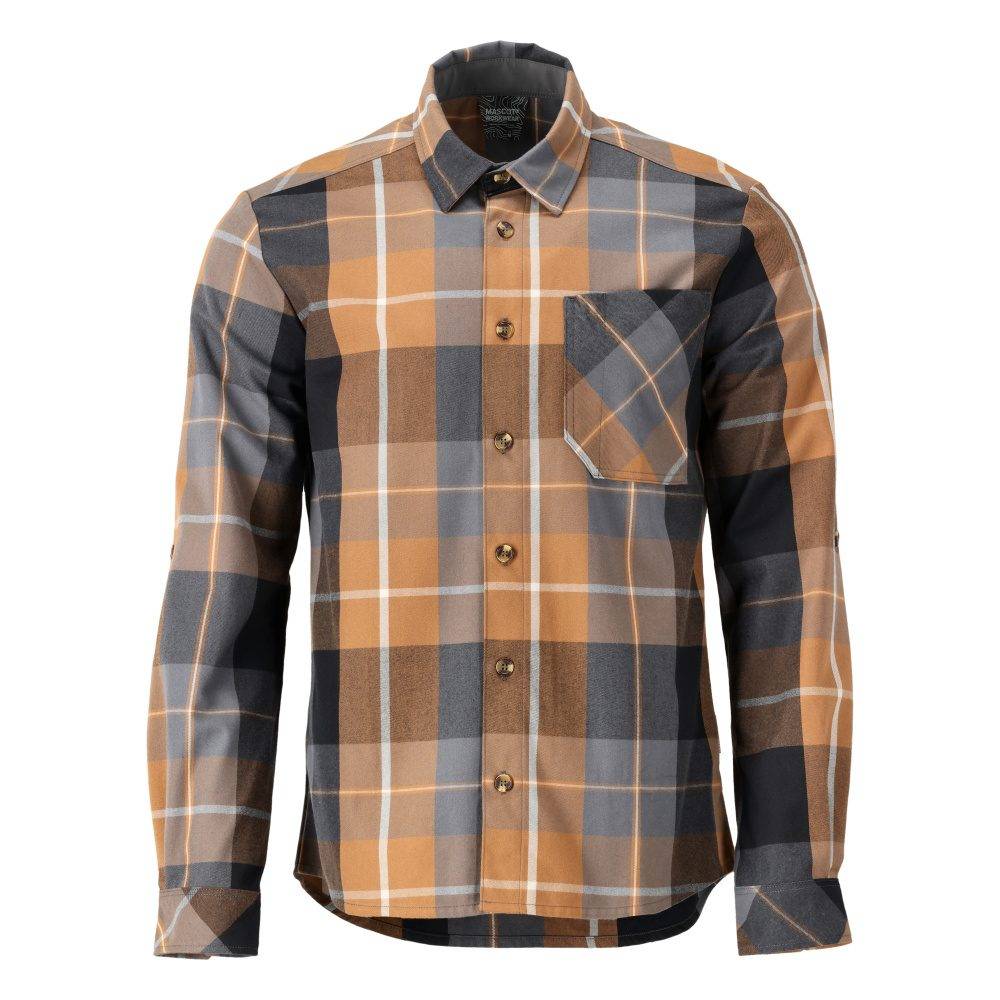 Chemise en flanelle MASCOT Customized - 22904-446-Brun-L