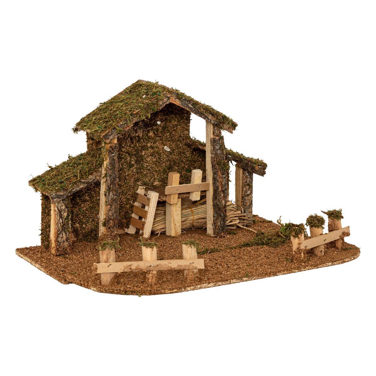Fééric Lights & Christmas - Crèche à garnir 5 Led H.22,5cm - Atmosphera Créateur d'intérieur - Image 1