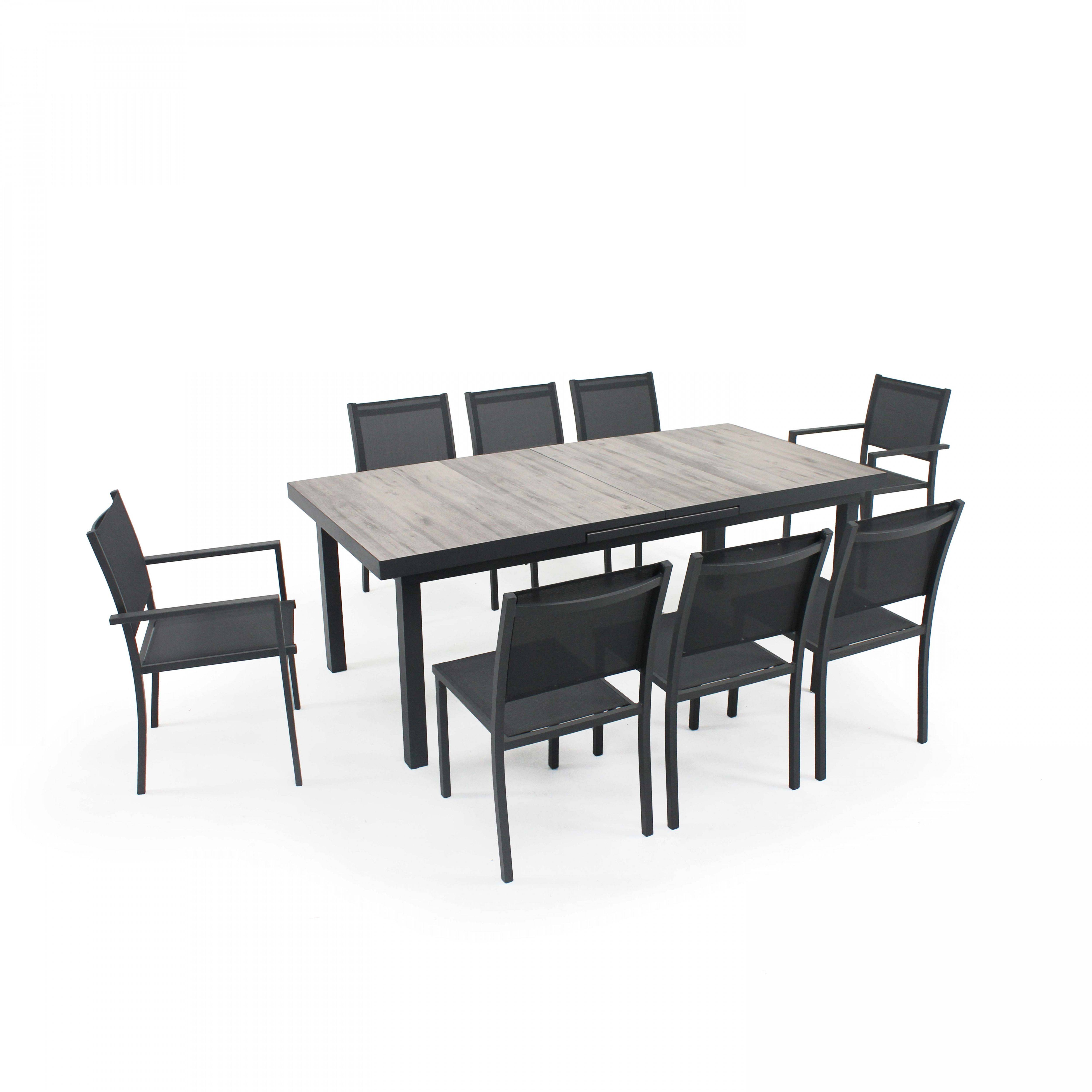 Oviala - Table extensible en aluminium et céramique 8 à 12 places Tivoli - Oviala - Image 6